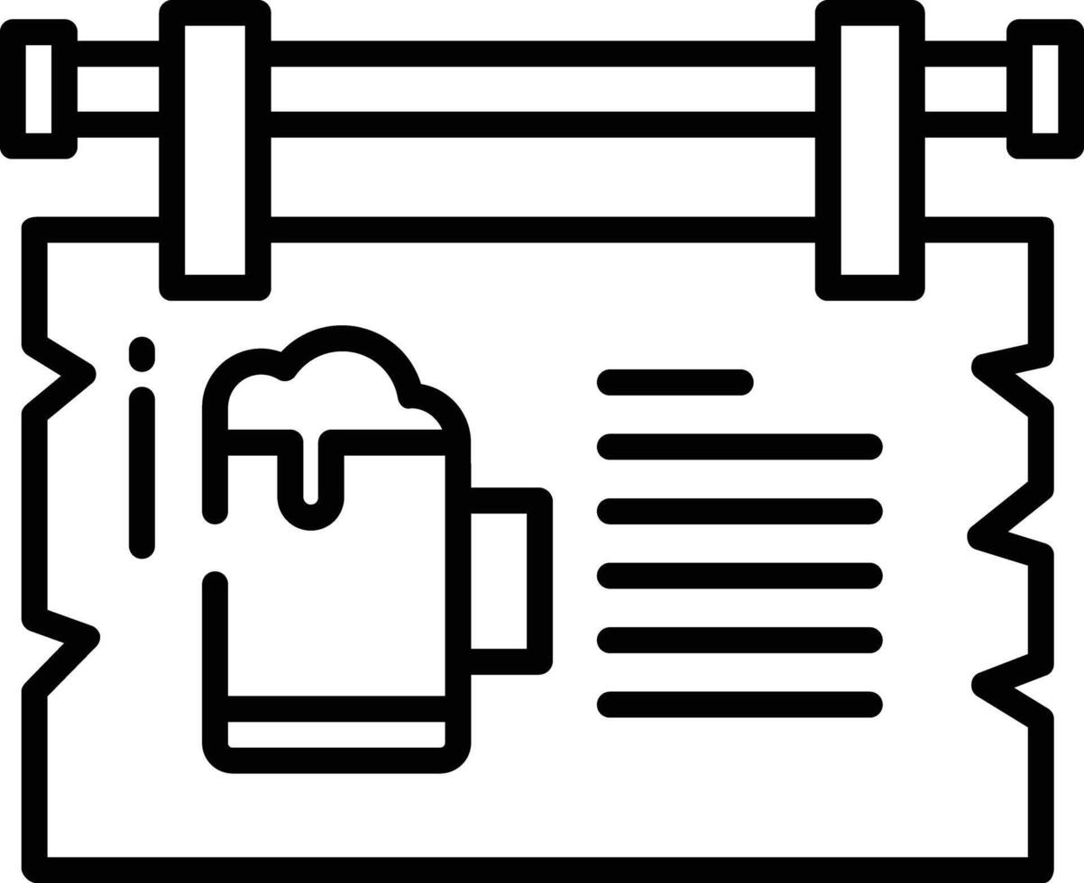 Board outline illustration vector