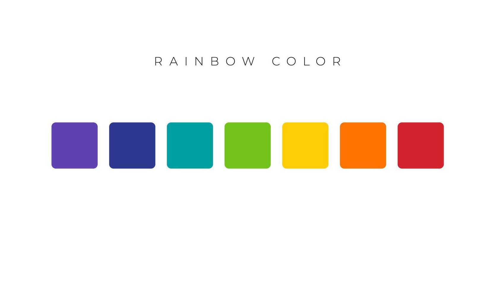 rainbow color palette design illustration vector