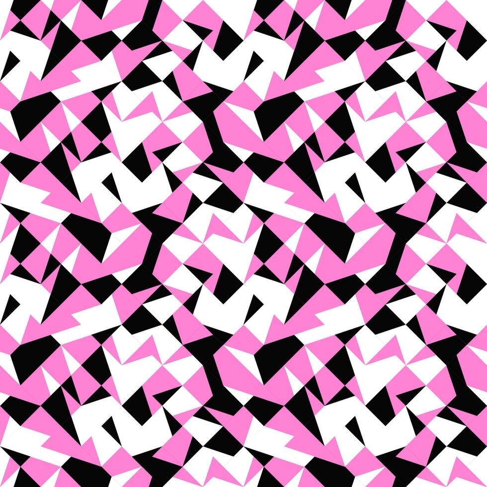 Abstract random three color pattern background design - repeating repetitive seamless illustration vector