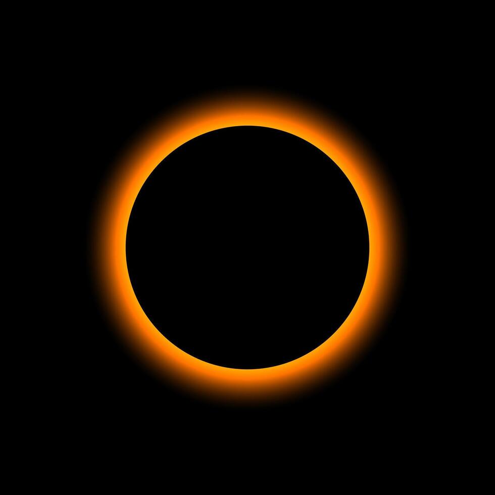 solar eclipse glows red design illustration vector