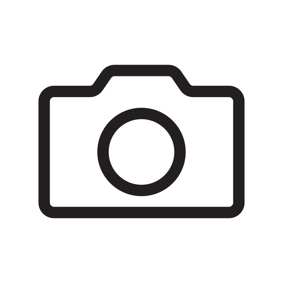 line icon photography camera design illustration vector