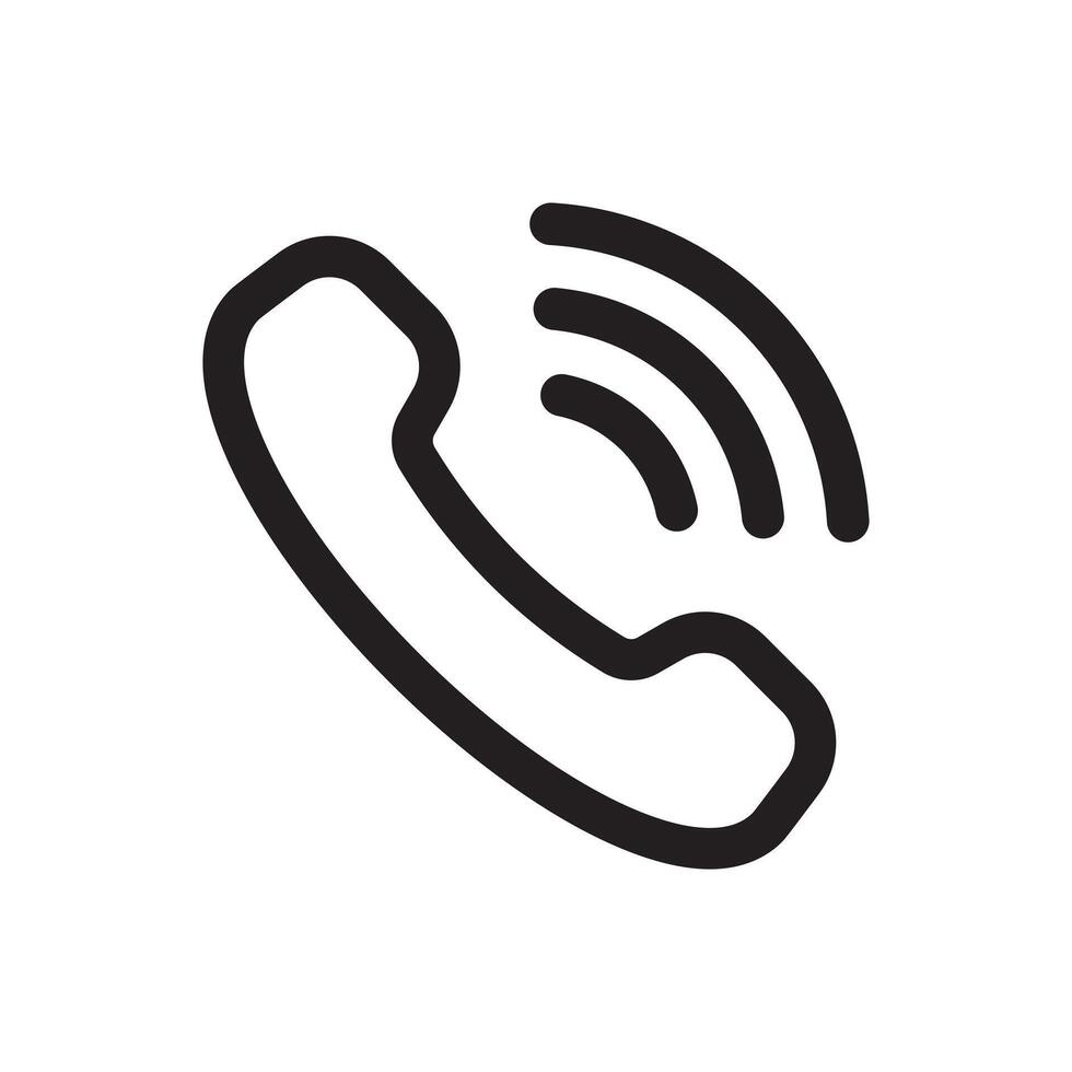 phone handles ringing icon flat illustration vector