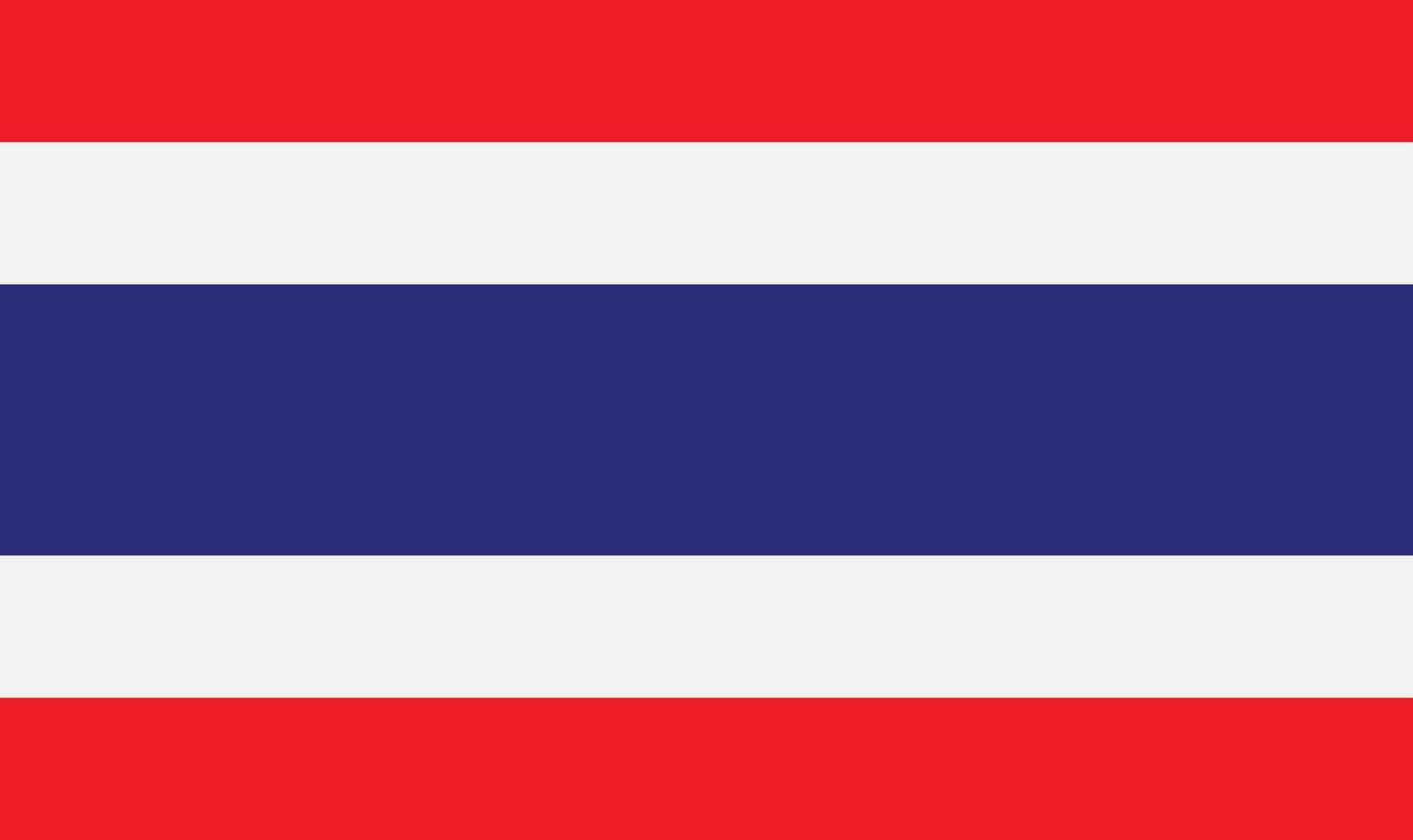 Tailandia bandera aislado en blanco antecedentes . nacional bandera de Tailandia . tailandés bandera vector