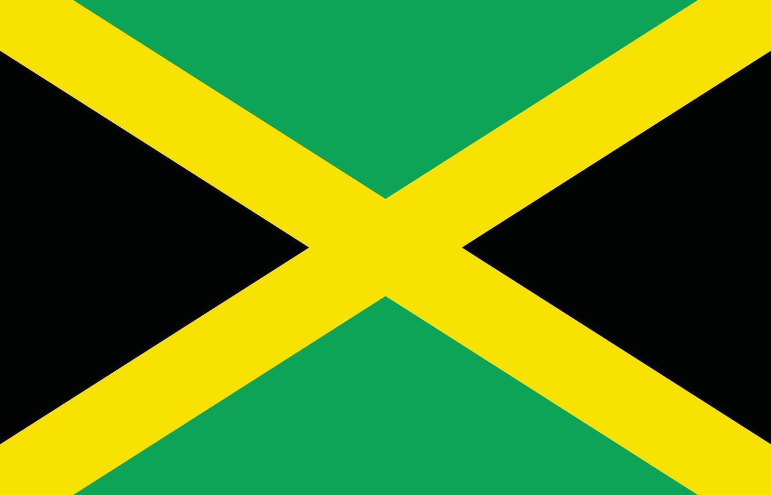 Jamaica flag isolated on white background . Jamaican national flag vector