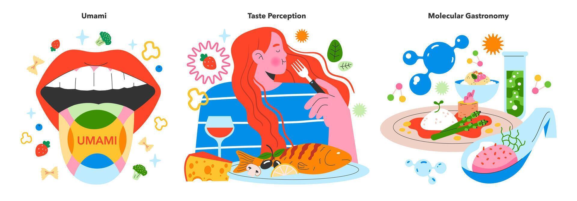 Flavor Reversal set. illustration. vector