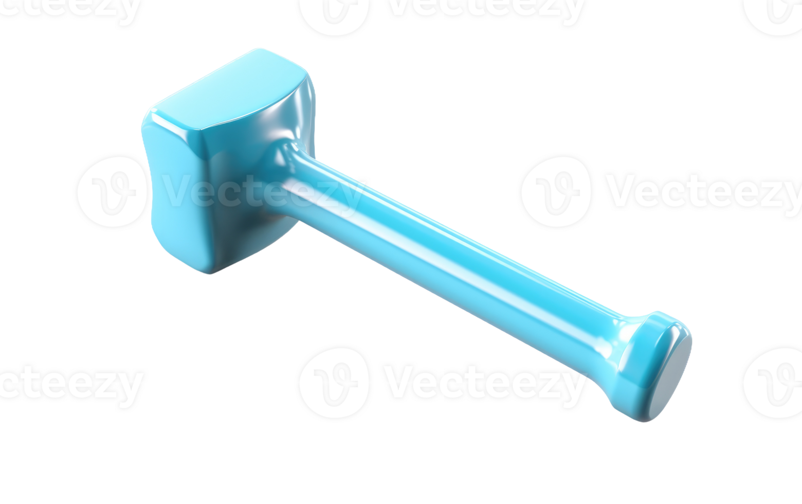 Plastic Hammer on Transparent Background png