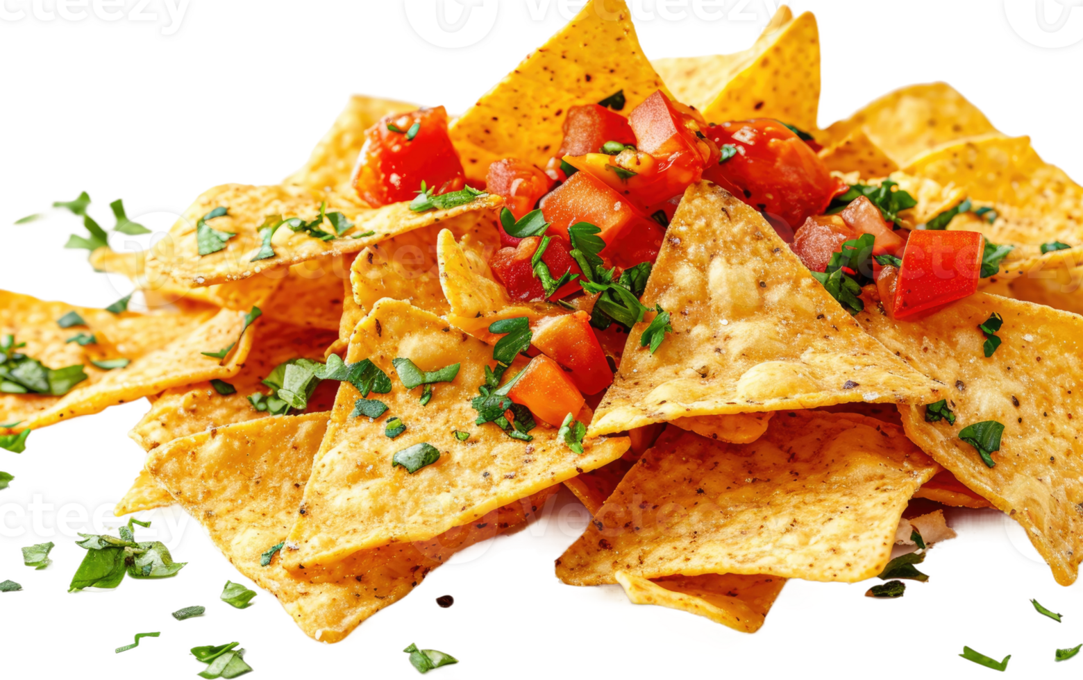 Crispy Nachos on transparent background png