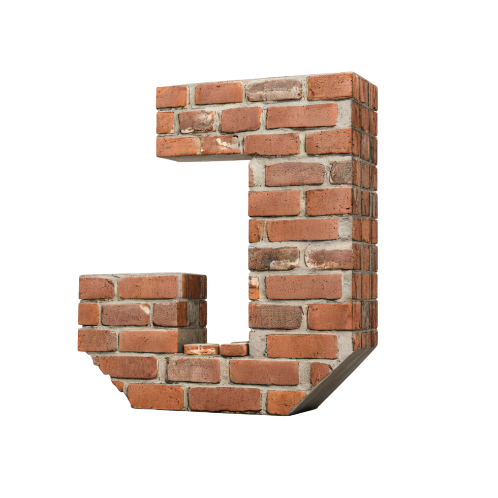 alfabet tillverkad från tegel vägg png
