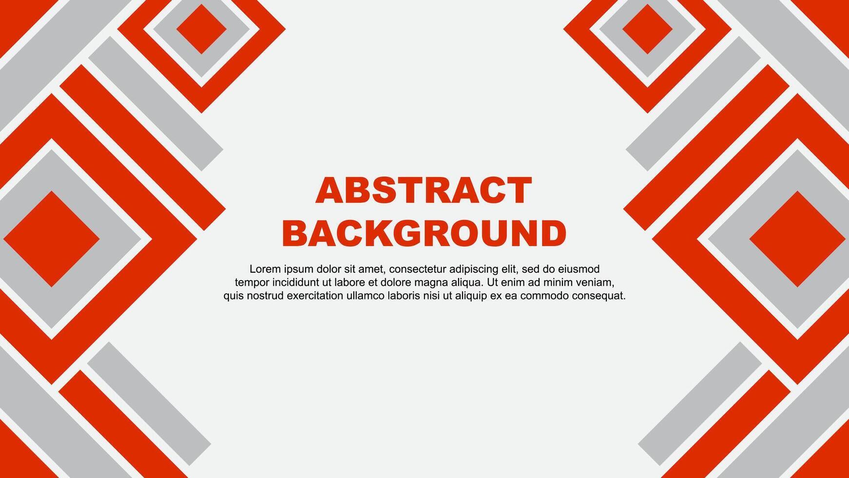 Abstract Background Design Template. Banner Wallpaper Illustration. Deep Orange vector