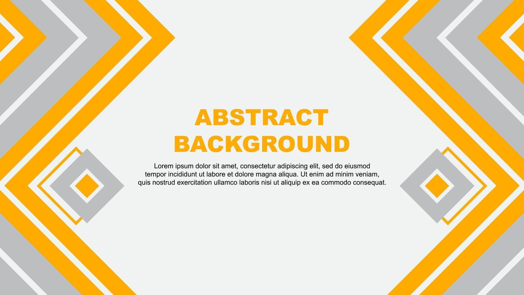 Abstract Background Design Template. Banner Wallpaper Illustration. Amber Yellow Design vector