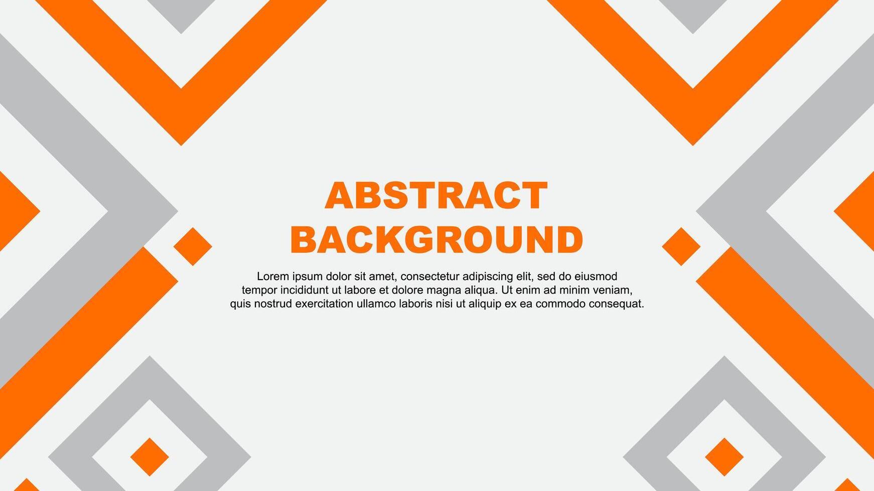 Abstract Background Design Template. Banner Wallpaper Illustration. Orange Template vector