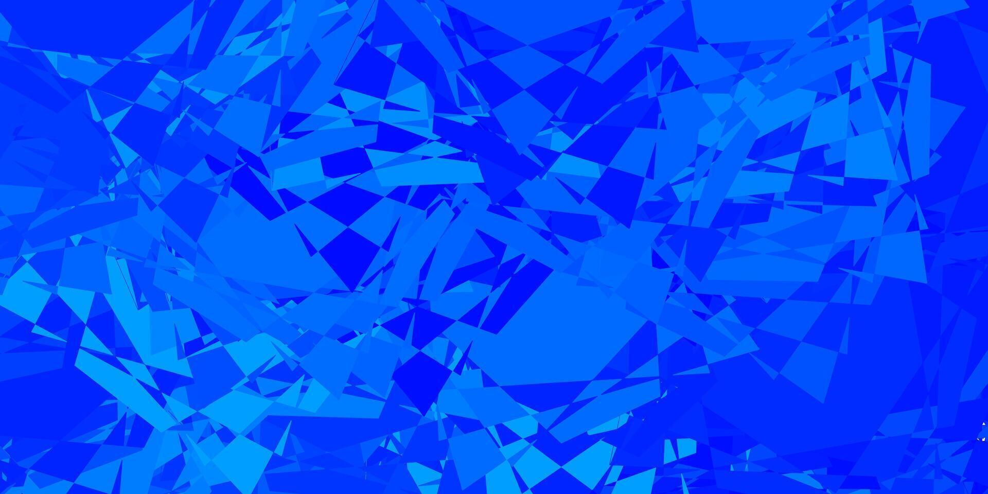Light BLUE layout with triangle forms. vector