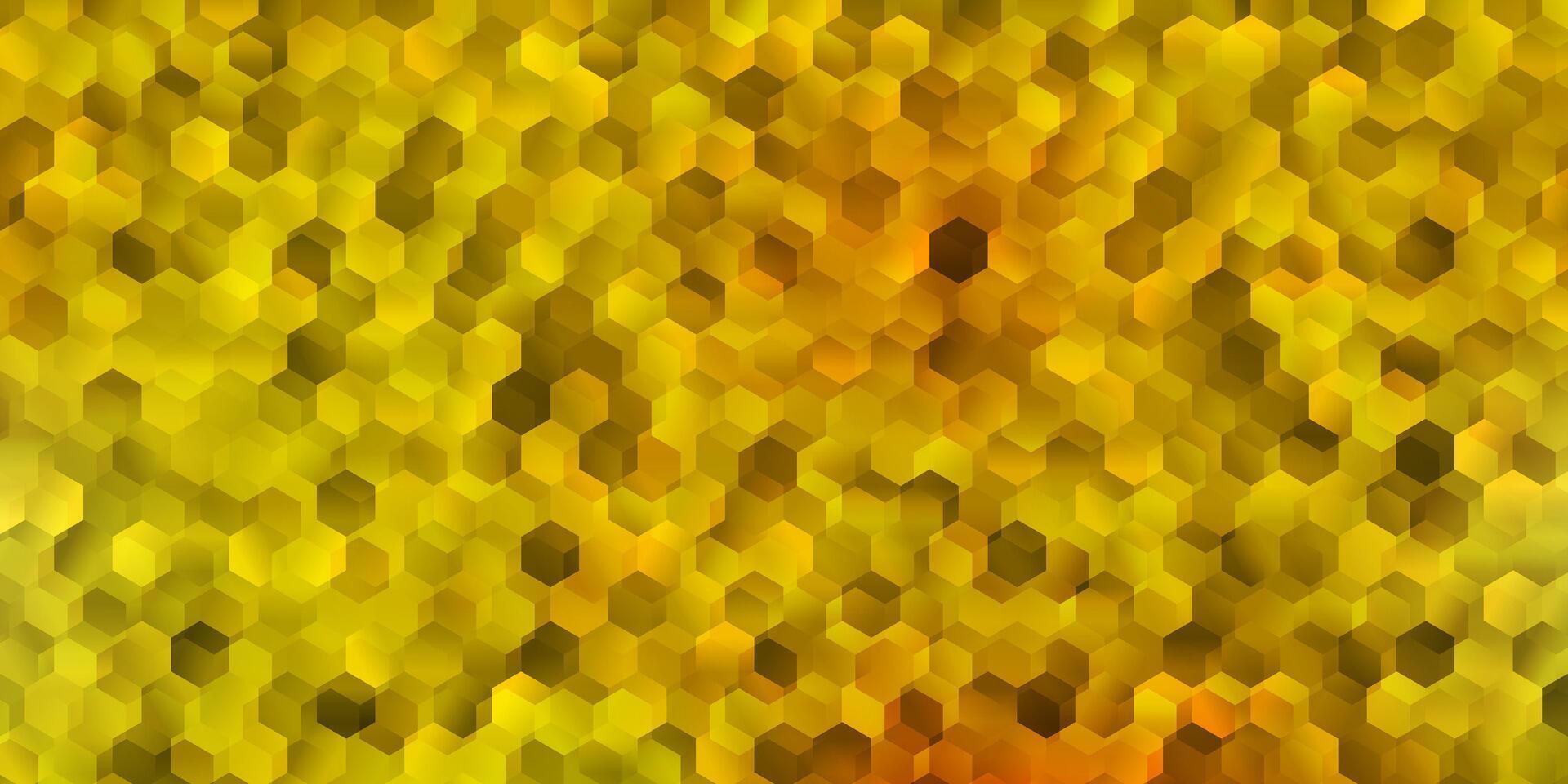 Light orange template in a hexagonal style. vector