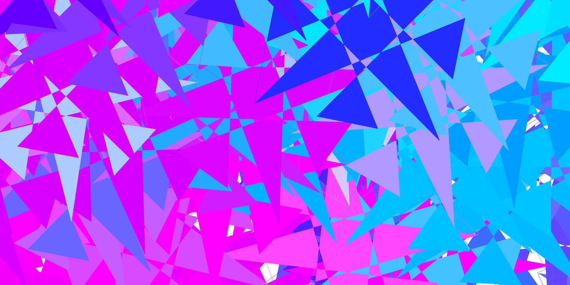 ligero rosa, azul textura con memphis formas vector