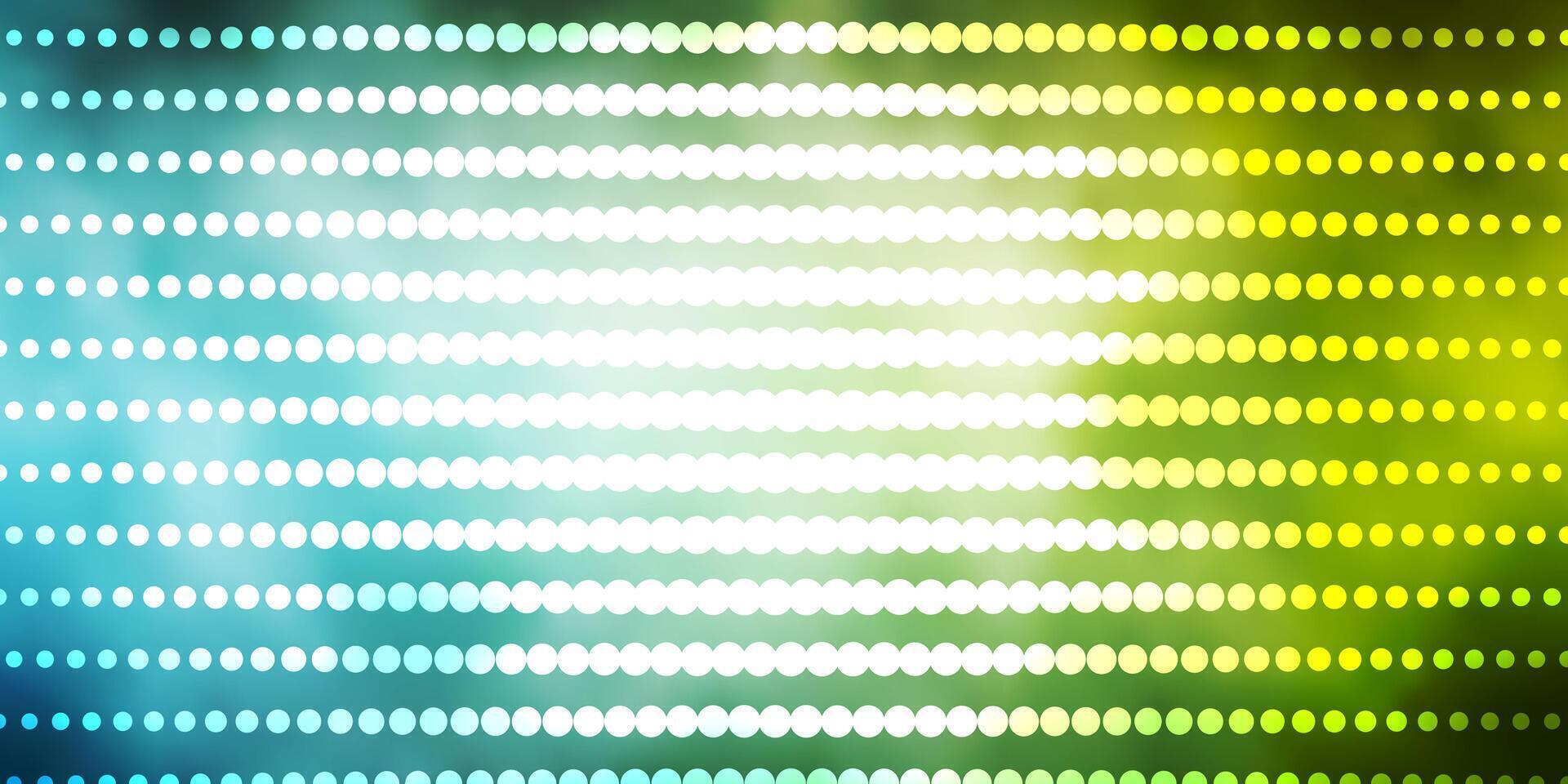 Light Blue, Green pattern with circles. vector