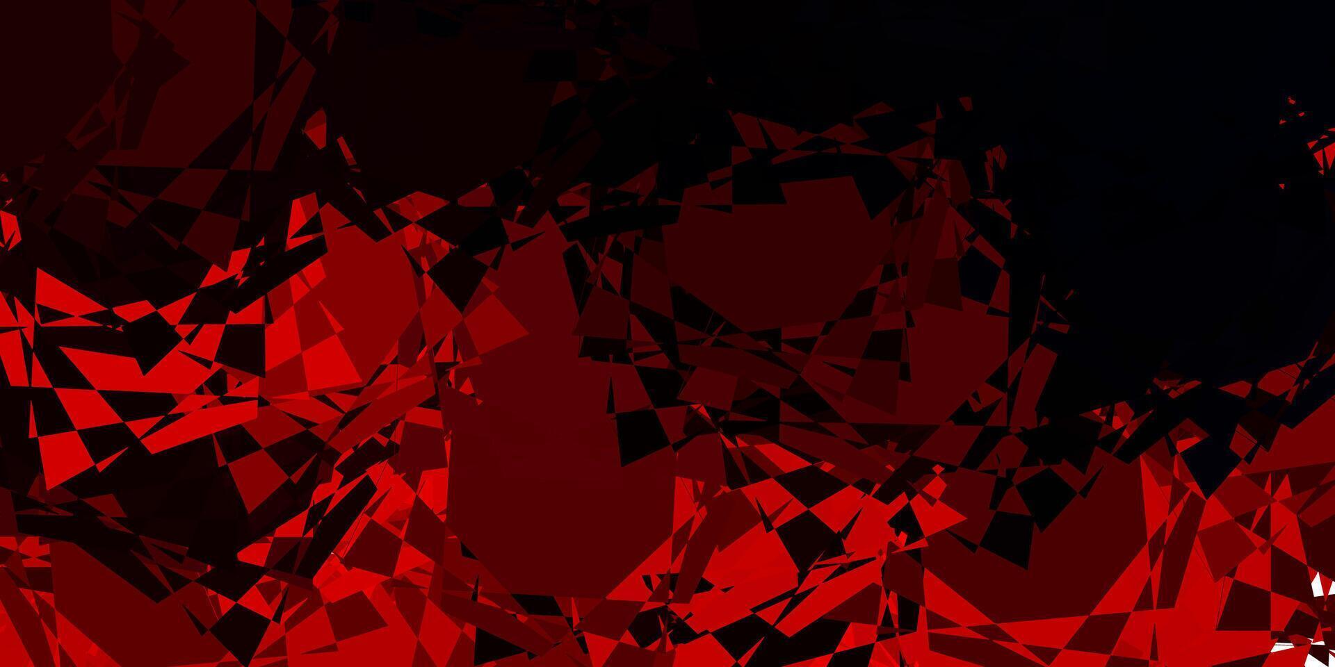 Dark Red backdrop with triangles, lines. vector