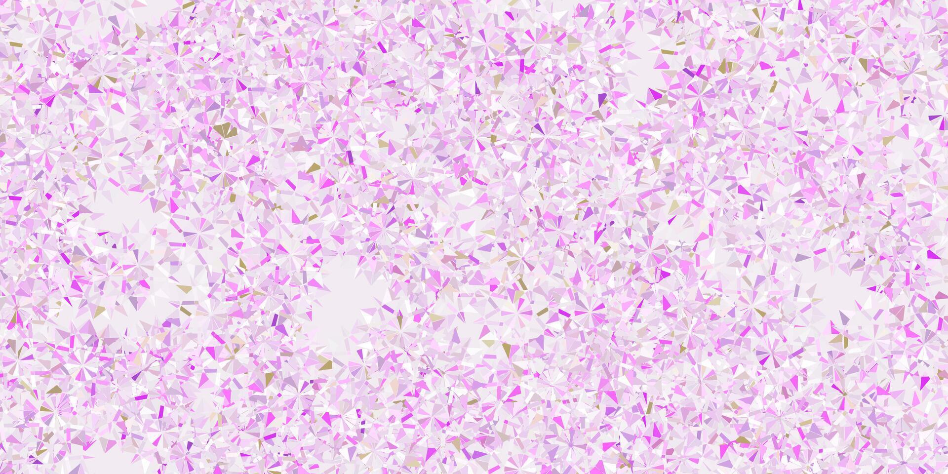 Light pink, green layout with beautiful snowflakes. vector