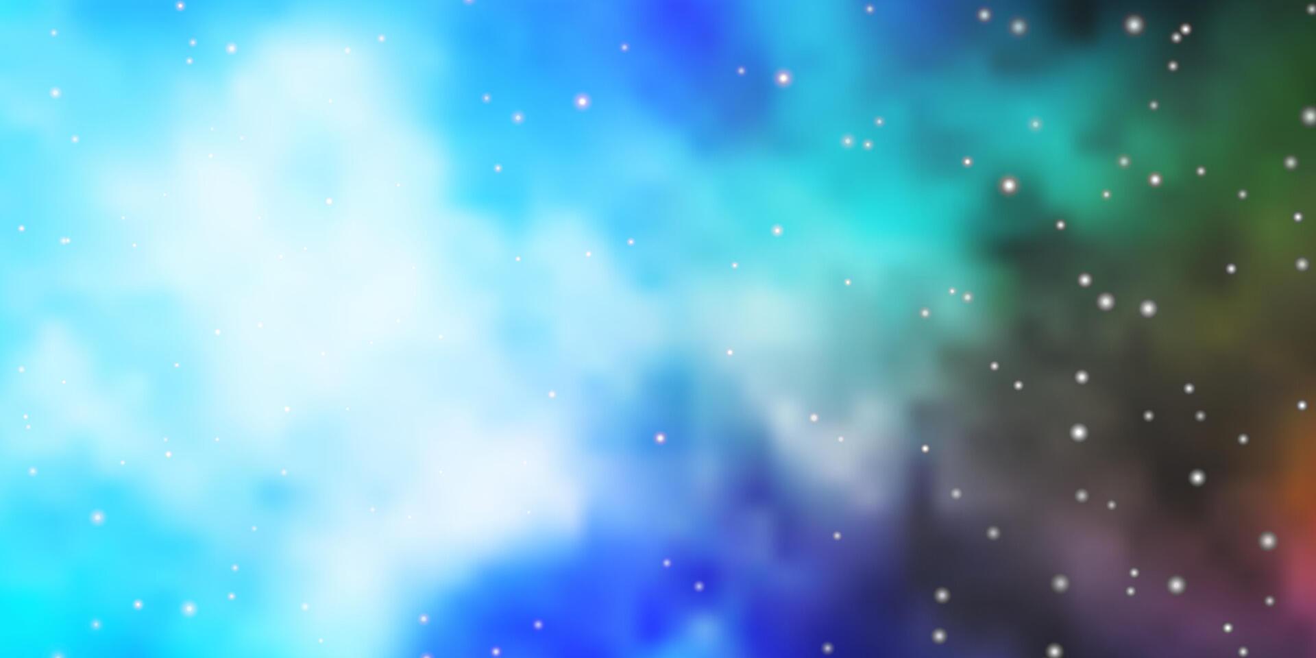 Light Blue, Green texture with beautiful stars. vector