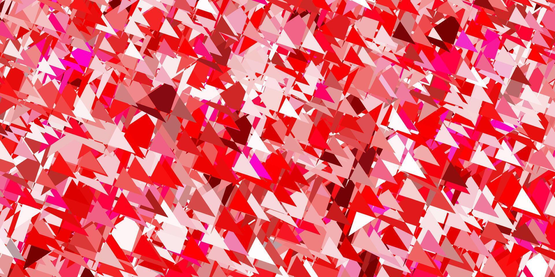 Light pink background with triangles. vector