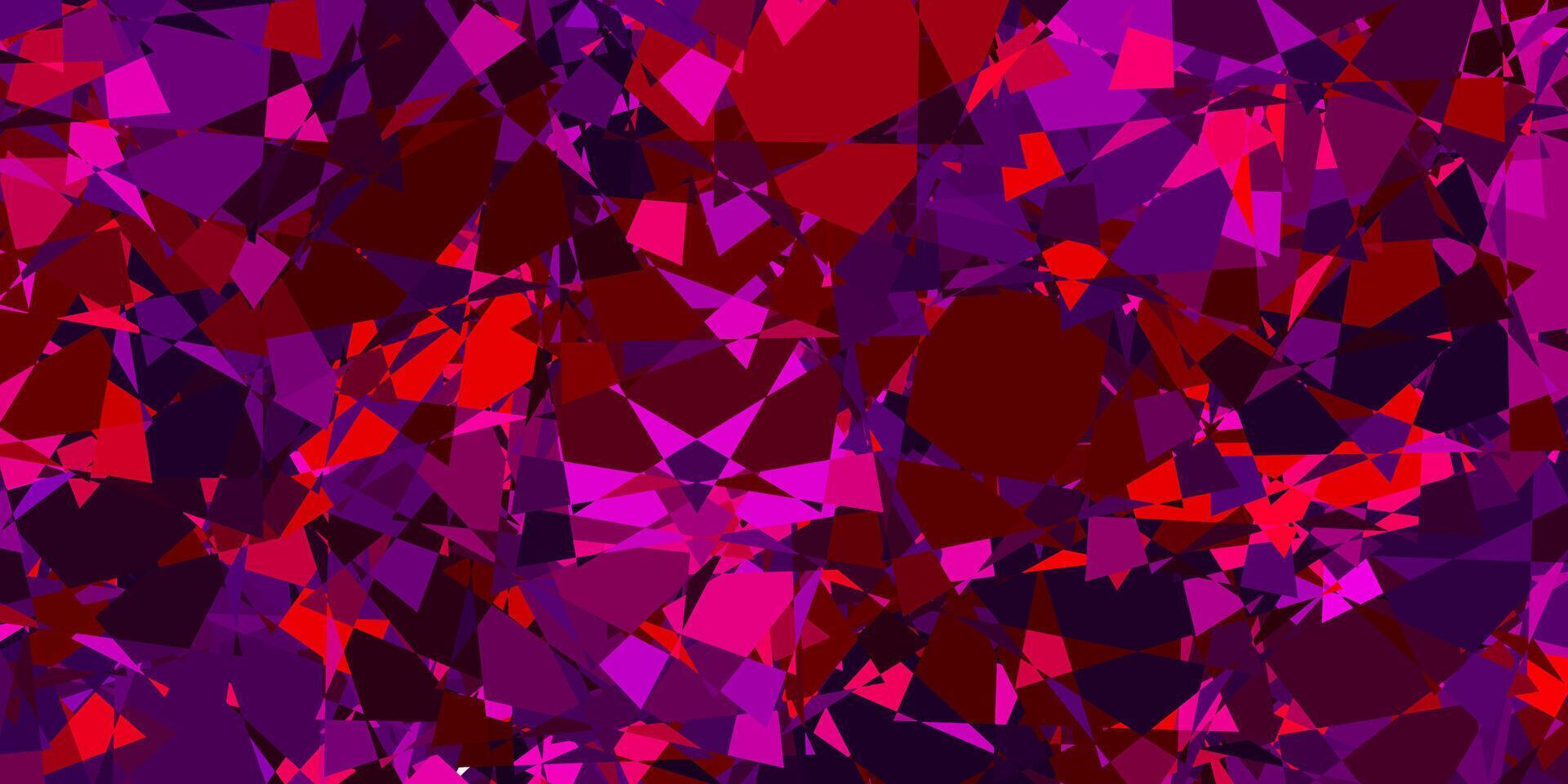 Dark Pink, Yellow background with polygonal forms. vector