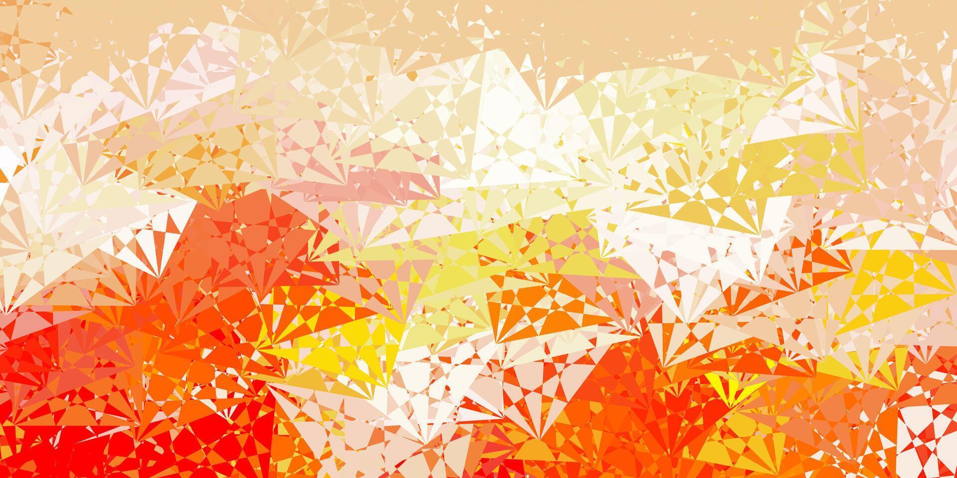 Light Orange backdrop with triangles, lines. vector