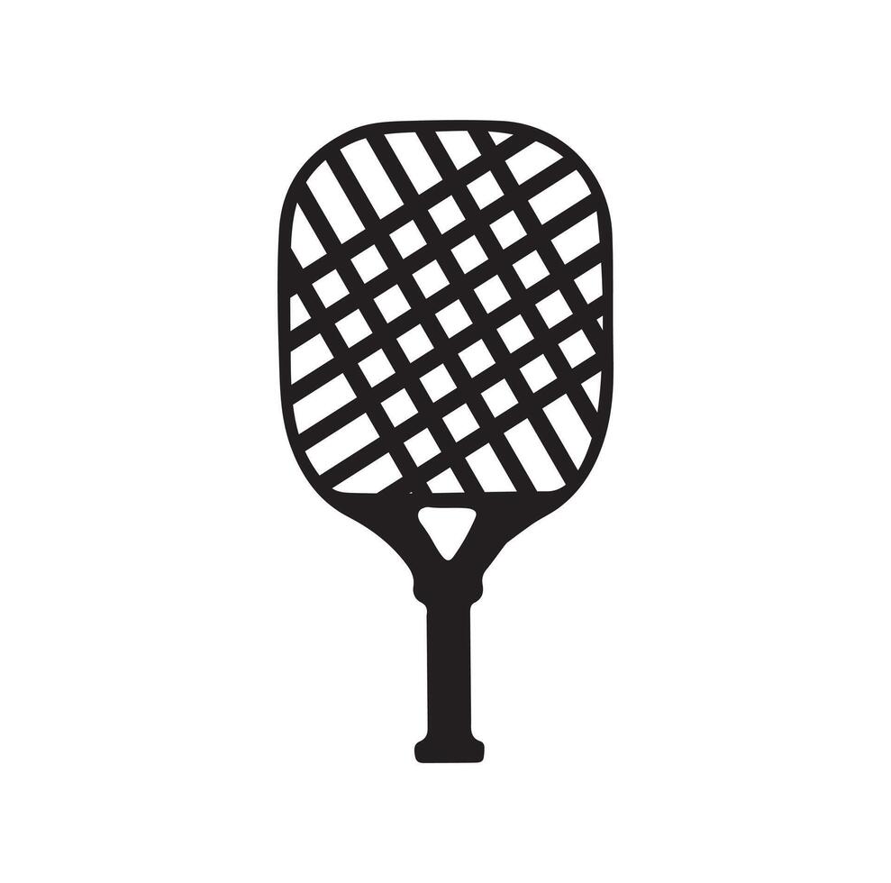 Pickleball paddle Illustration. Pickleball Paddle and Ball Clipart of Pickleball, Pickleball Bat and Symbol vector