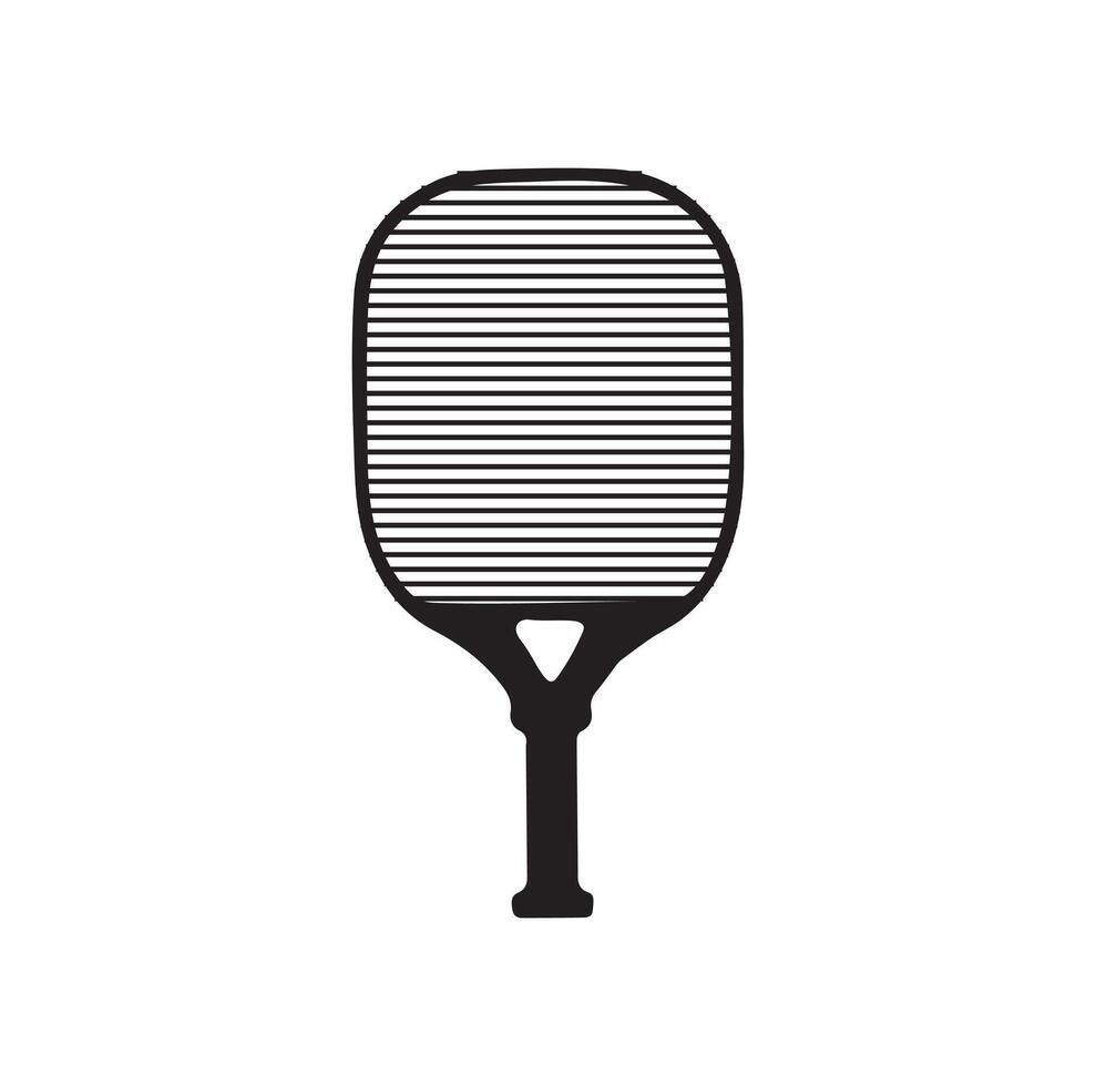 Pickleball paddle Illustration. Pickleball Paddle and Ball Clipart of Pickleball, Pickleball Bat and Symbol vector