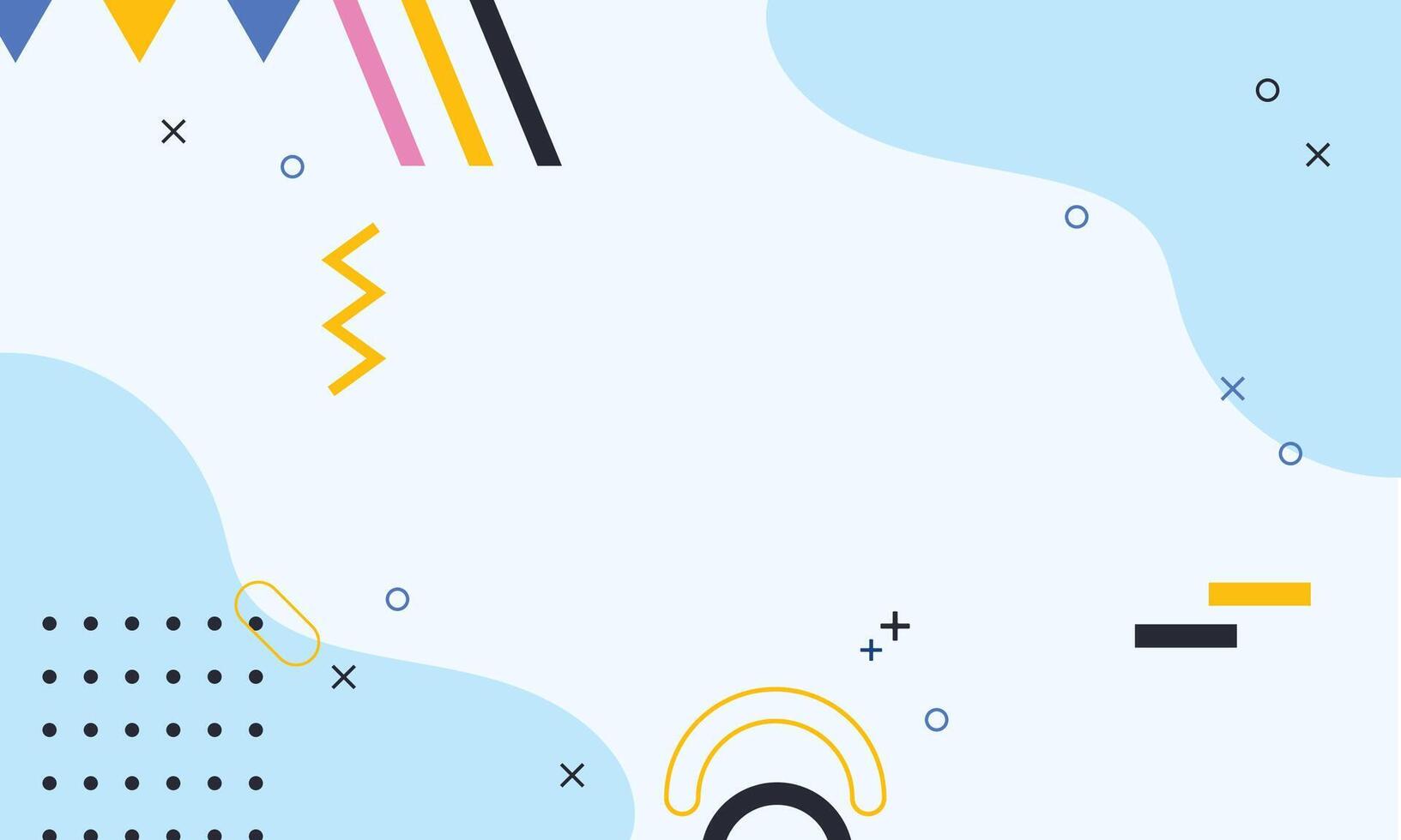 flat geometric background with pastel colors vector