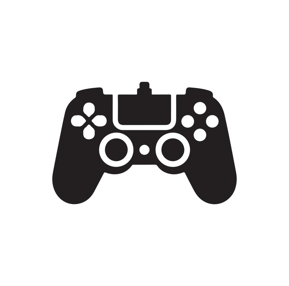 Game controller illustration design. Game controller icon trendy silhouette style design. illustration vector