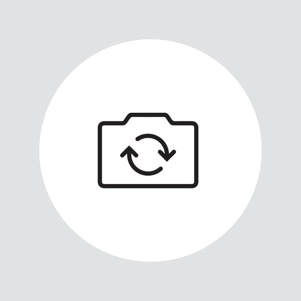 camera switch isolated on white background illustration vector