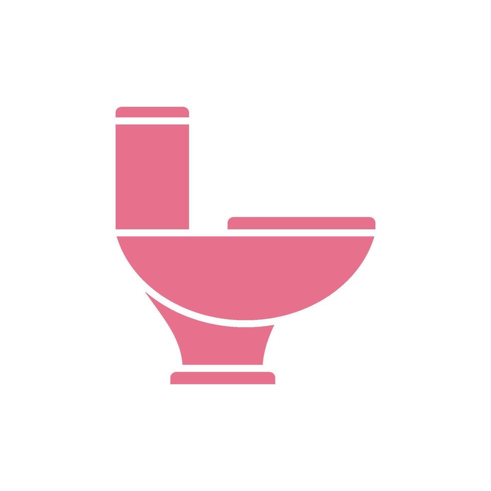 Toilet Icon Template Illustration Design vector