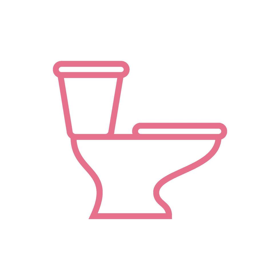 Toilet Icon Template Illustration Design vector