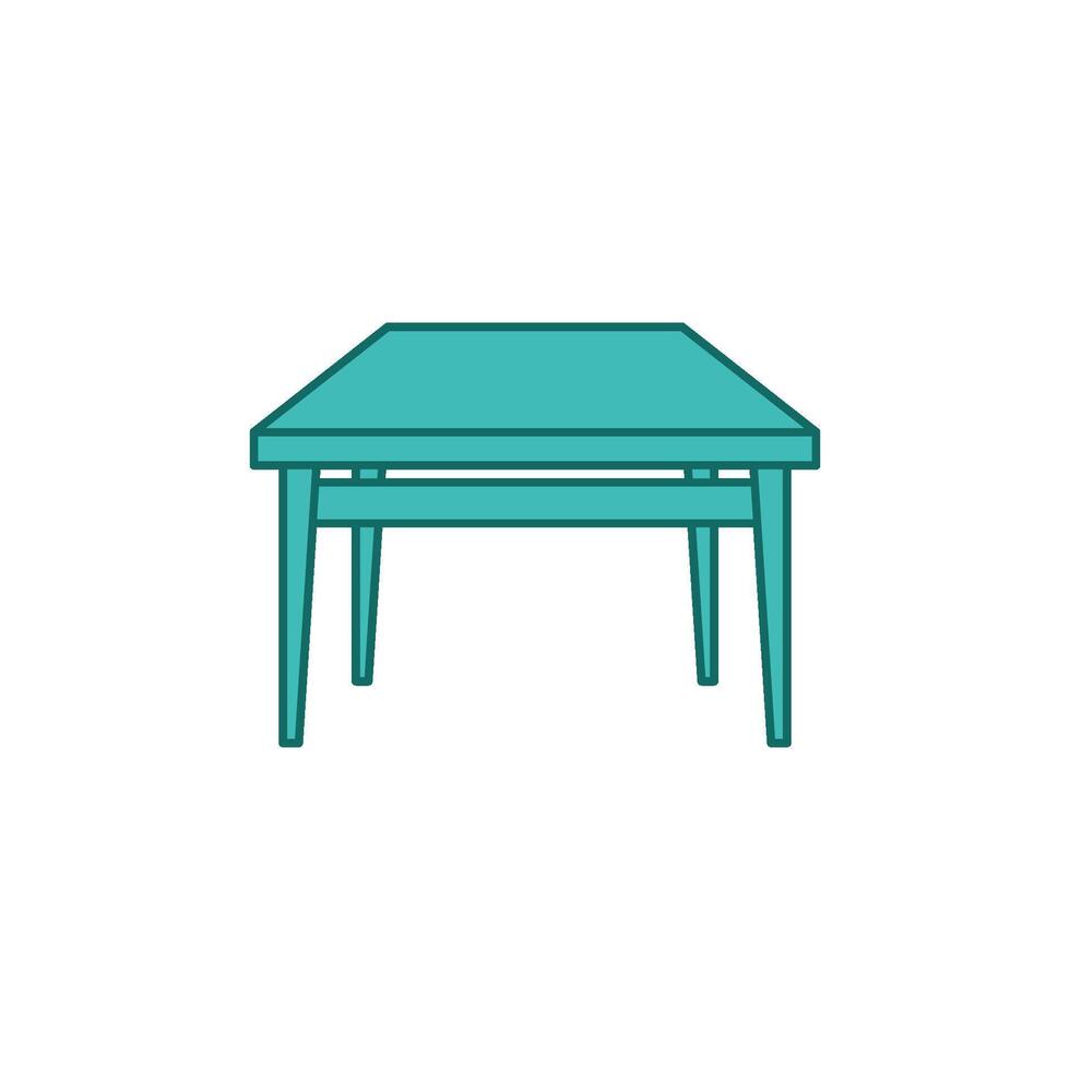 mesa icono modelo ilustración diseño vector