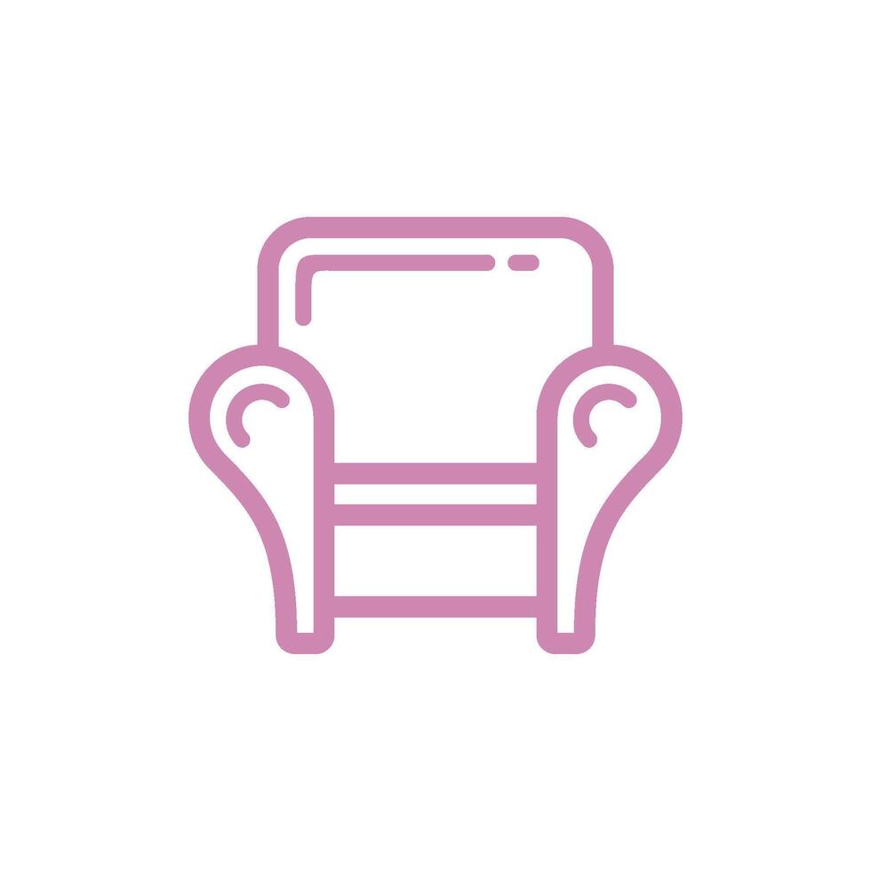 Sofa Couch Icon Template Illustration Design vector