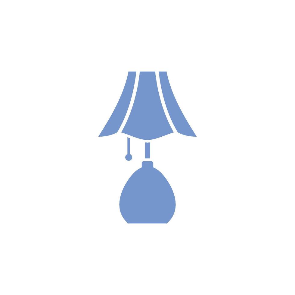 Interior Desk Lamp Icon Illustration Design vector