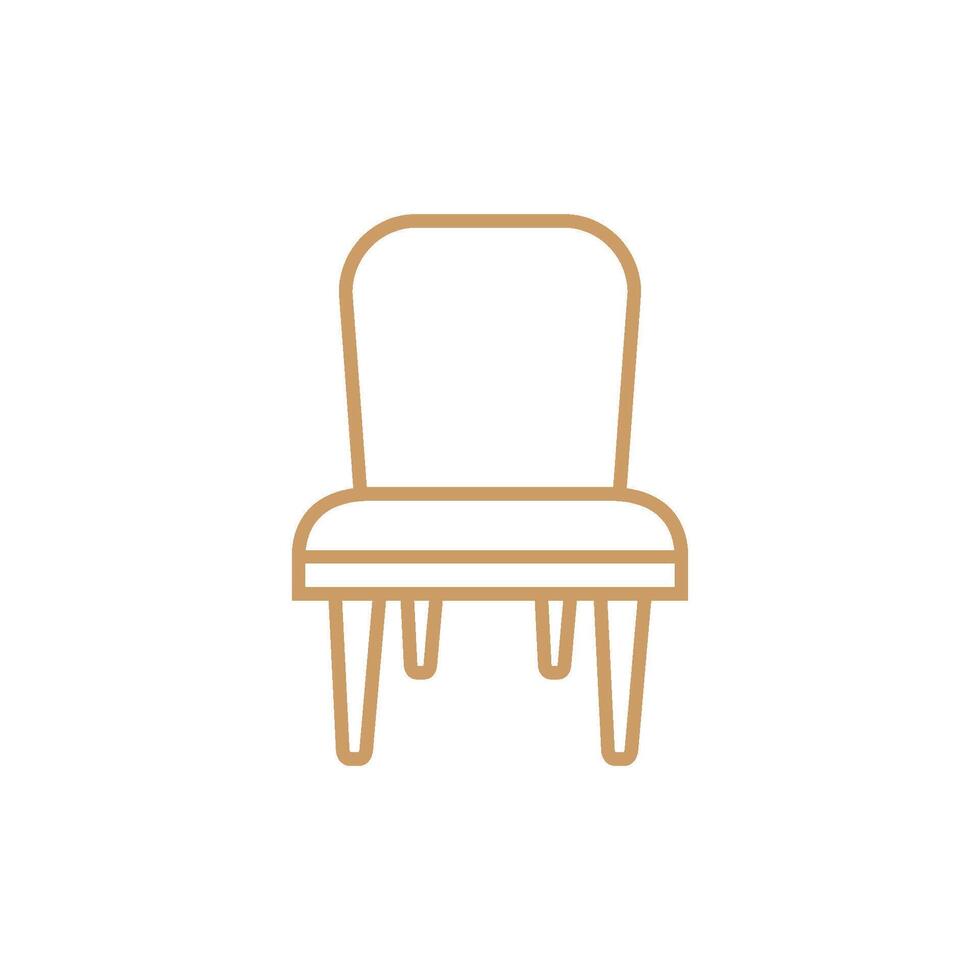 silla icono modelo ilustración diseño vector