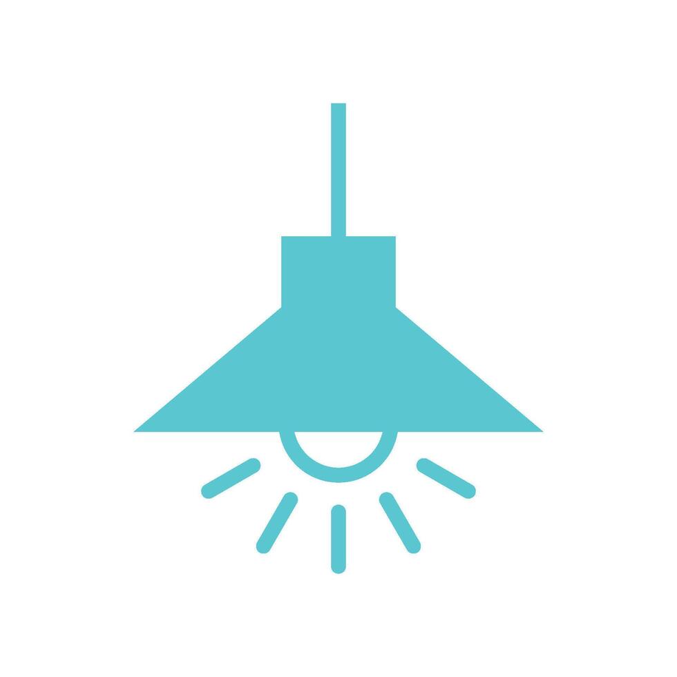 Hanging Lamp Icon Template illustration design vector