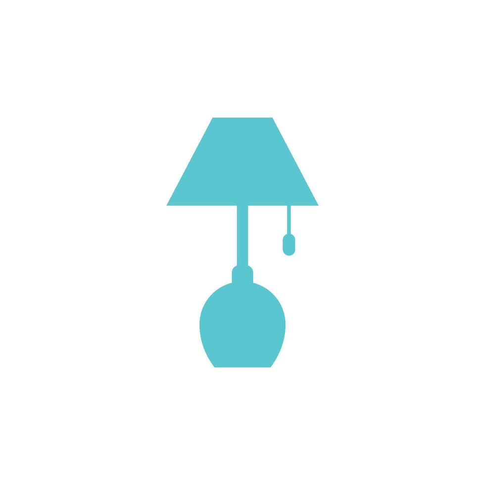 Interior Desk Lamp Icon Illustration Design vector