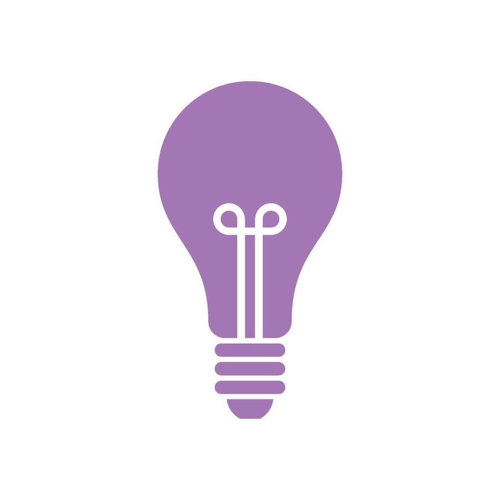 Bulb Lamp Icon Template Illustration Design vector