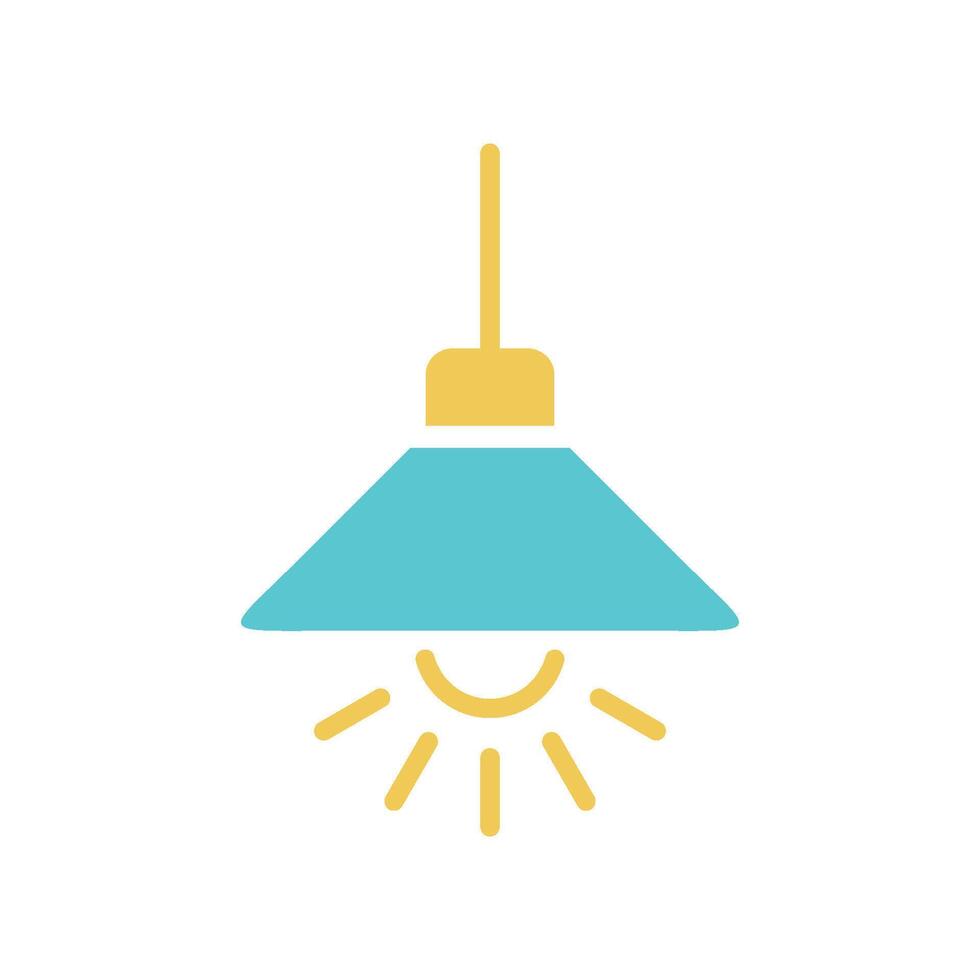 Hanging Lamp Icon Template illustration design vector