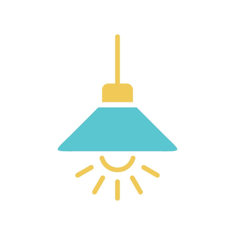 Hanging Lamp Icon Template illustration design vector