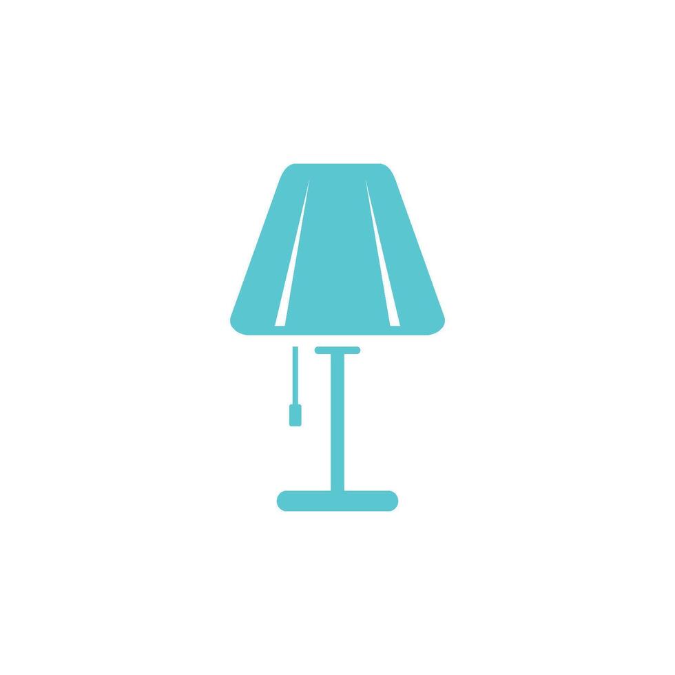 Interior Desk Lamp Icon Illustration Design vector