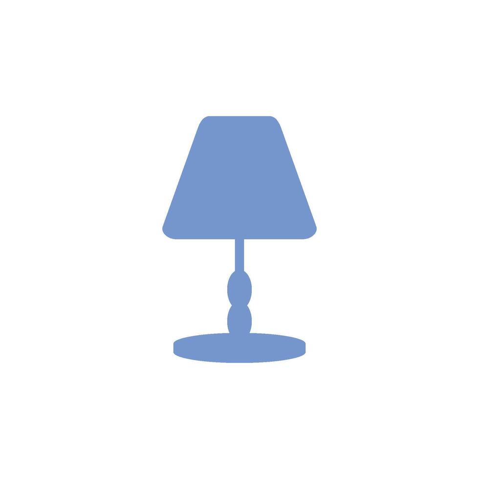 interior escritorio lámpara icono ilustración diseño vector