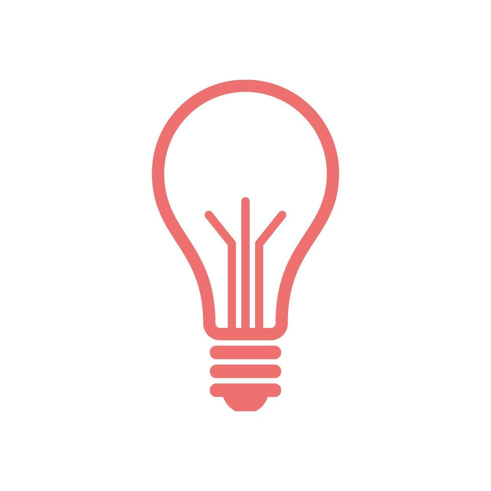 Bulb Lamp Icon Template Illustration Design vector