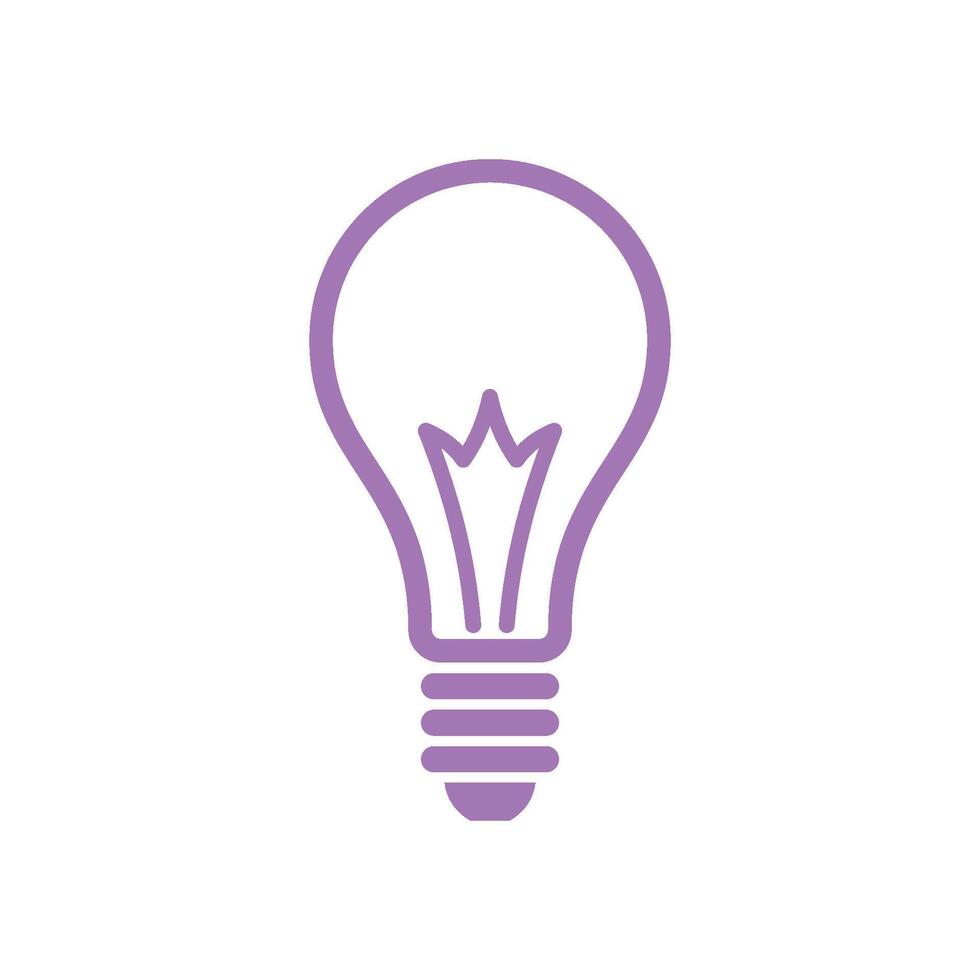 Bulb Lamp Icon Template Illustration Design vector