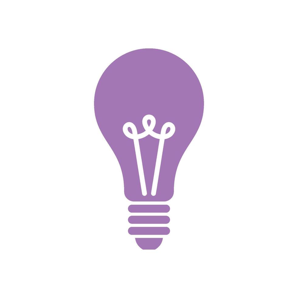 Bulb Lamp Icon Template Illustration Design vector