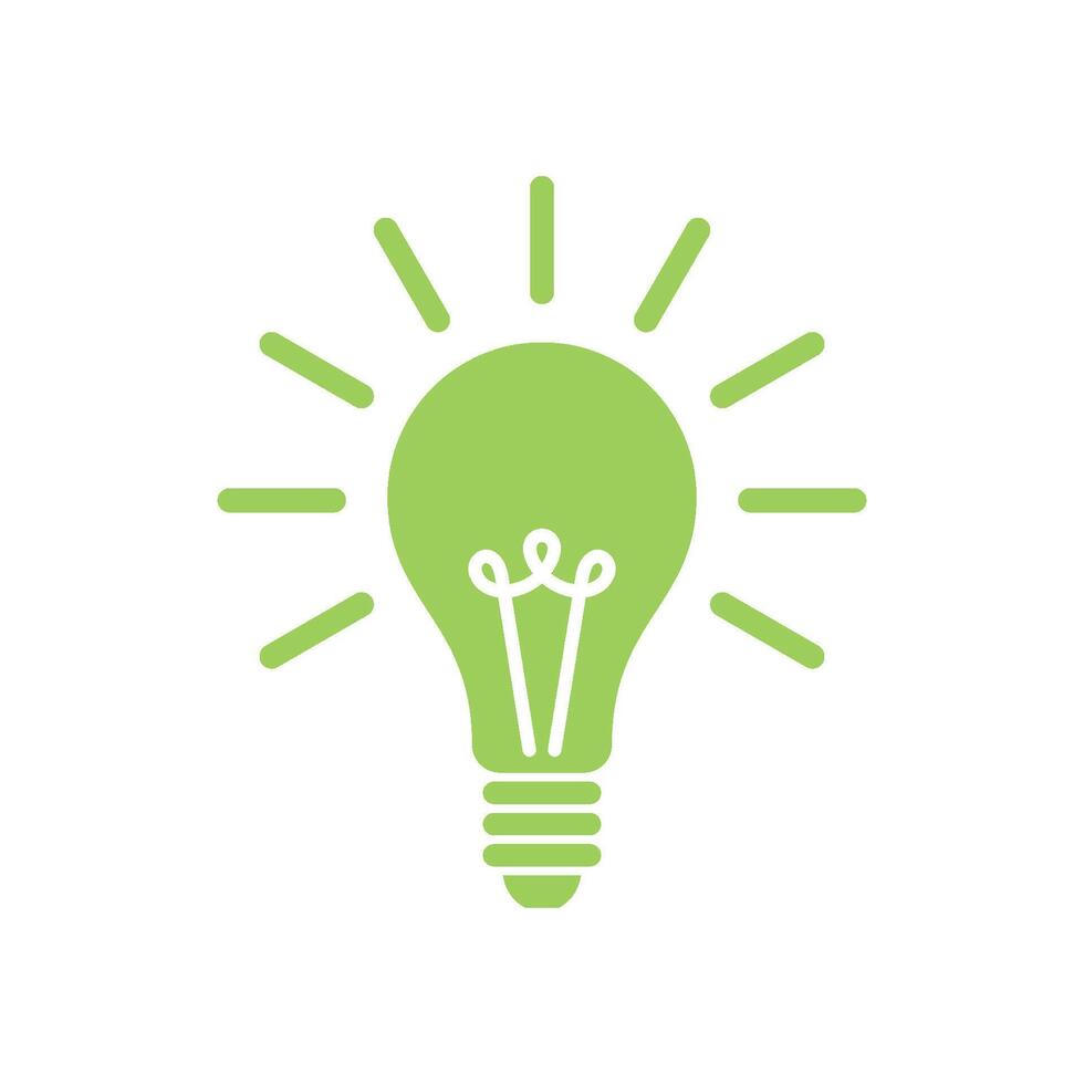 Bulb Lamp Icon Template Illustration Design vector