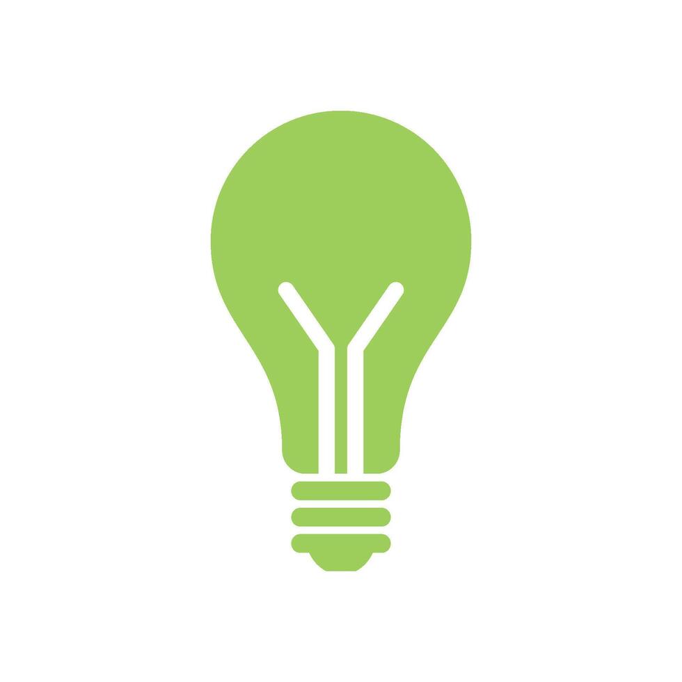 Bulb Lamp Icon Template Illustration Design vector