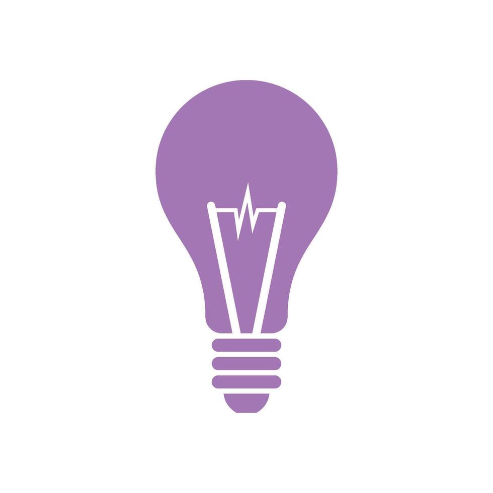 Bulb Lamp Icon Template Illustration Design vector