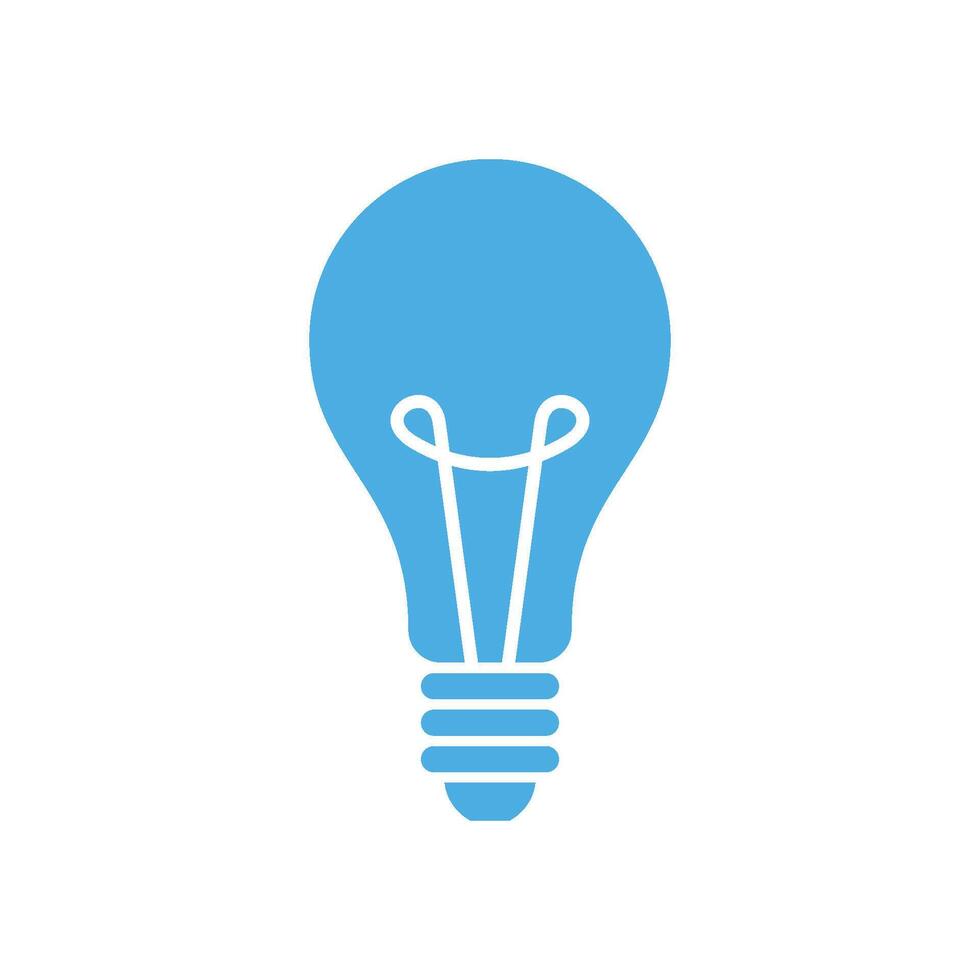 Bulb Lamp Icon Template Illustration Design vector